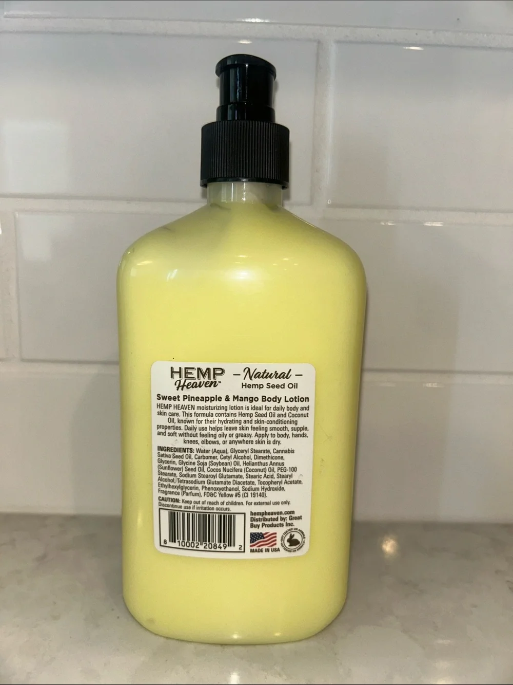 Hemp Heaven Sweet Pineapple & Mango Body Lotion NEW
